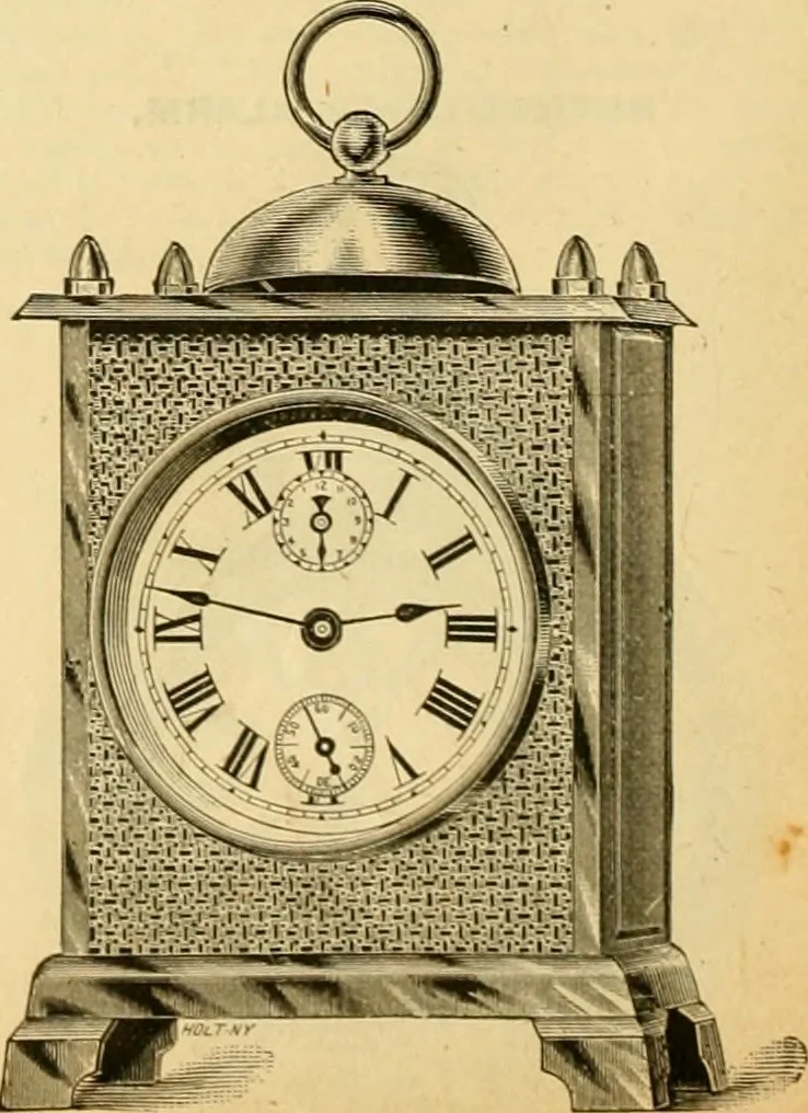 An illustration from 13th annual illustrated catalog, 1889 ... containing illustrations and prices of a few leading and staple styles of diamonds, watches, jewelry, silverware, clocks, canes, umbrellas, opera glasses, gold spectacles, eye glasses, etc., 1889, leaf 203