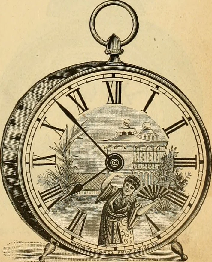 An illustration from 13th annual illustrated catalog, 1889 ... containing illustrations and prices of a few leading and staple styles of diamonds, watches, jewelry, silverware, clocks, canes, umbrellas, opera glasses, gold spectacles, eye glasses, etc., 1889, leaf 206