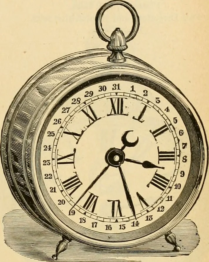 An illustration from 13th annual illustrated catalog, 1889 ... containing illustrations and prices of a few leading and staple styles of diamonds, watches, jewelry, silverware, clocks, canes, umbrellas, opera glasses, gold spectacles, eye glasses, etc., 1889, leaf 208