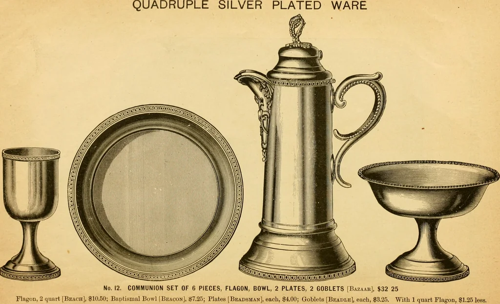 An illustration from 13th annual illustrated catalog, 1889 ... containing illustrations and prices of a few leading and staple styles of diamonds, watches, jewelry, silverware, clocks, canes, umbrellas, opera glasses, gold spectacles, eye glasses, etc., 1889, leaf 21