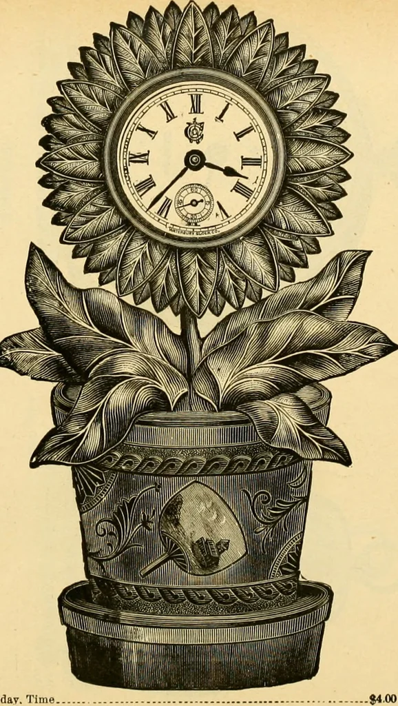 An illustration from 13th annual illustrated catalog, 1889 ... containing illustrations and prices of a few leading and staple styles of diamonds, watches, jewelry, silverware, clocks, canes, umbrellas, opera glasses, gold spectacles, eye glasses, etc., 1889, leaf 211