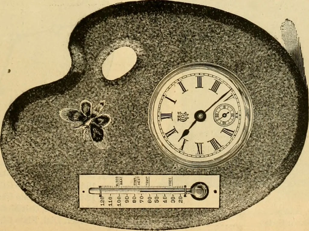 An illustration from 13th annual illustrated catalog, 1889 ... containing illustrations and prices of a few leading and staple styles of diamonds, watches, jewelry, silverware, clocks, canes, umbrellas, opera glasses, gold spectacles, eye glasses, etc., 1889, leaf 212