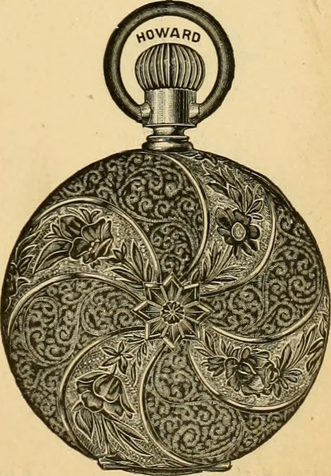 An illustration from 13th annual illustrated catalog, 1889 ... containing illustrations and prices of a few leading and staple styles of diamonds, watches, jewelry, silverware, clocks, canes, umbrellas, opera glasses, gold spectacles, eye glasses, etc., 1889, leaf 216
