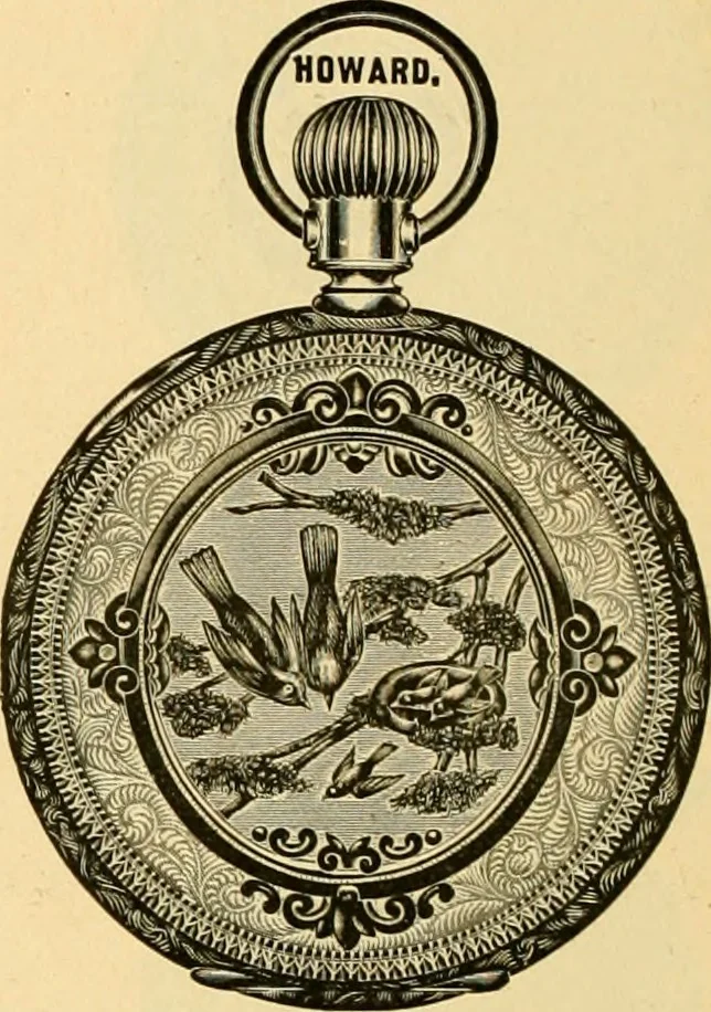 An illustration from 13th annual illustrated catalog, 1889 ... containing illustrations and prices of a few leading and staple styles of diamonds, watches, jewelry, silverware, clocks, canes, umbrellas, opera glasses, gold spectacles, eye glasses, etc., 1889, leaf 217