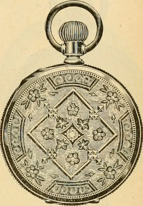 An illustration from 13th annual illustrated catalog, 1889 ... containing illustrations and prices of a few leading and staple styles of diamonds, watches, jewelry, silverware, clocks, canes, umbrellas, opera glasses, gold spectacles, eye glasses, etc., 1889, leaf 220