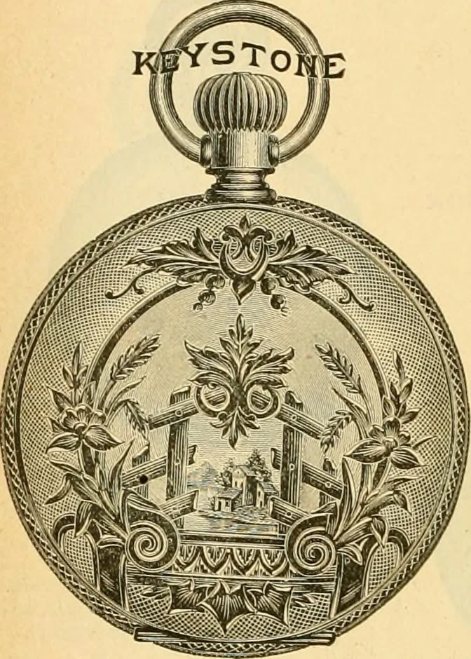 An illustration from 13th annual illustrated catalog, 1889 ... containing illustrations and prices of a few leading and staple styles of diamonds, watches, jewelry, silverware, clocks, canes, umbrellas, opera glasses, gold spectacles, eye glasses, etc., 1889, leaf 223