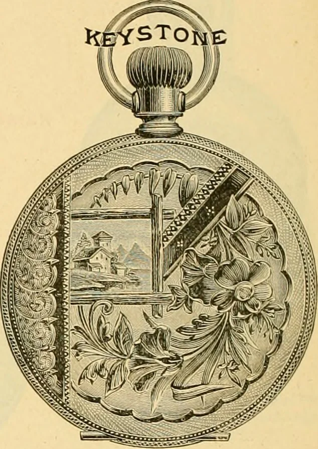 An illustration from 13th annual illustrated catalog, 1889 ... containing illustrations and prices of a few leading and staple styles of diamonds, watches, jewelry, silverware, clocks, canes, umbrellas, opera glasses, gold spectacles, eye glasses, etc., 1889, leaf 223