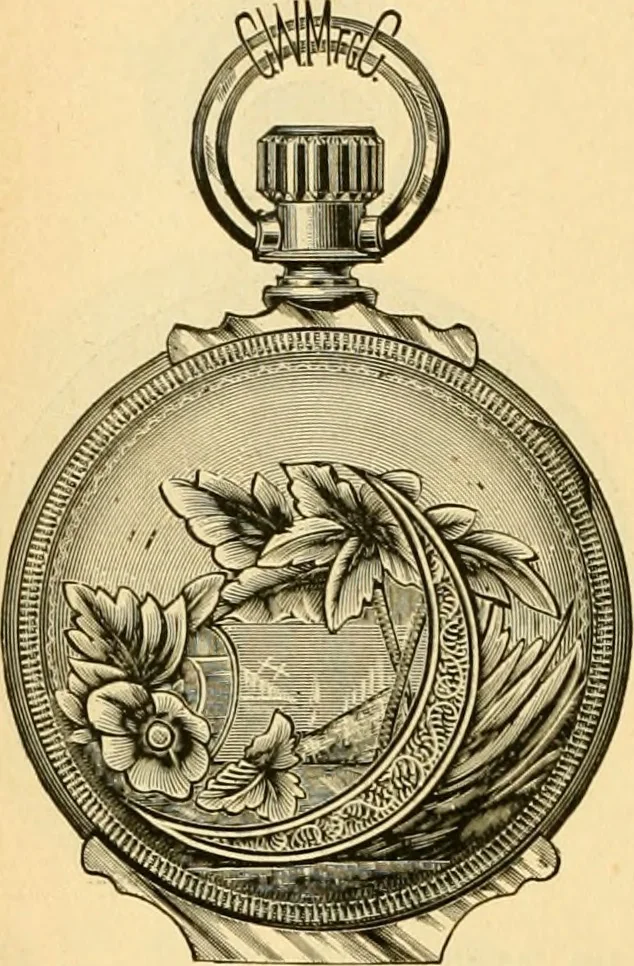 An illustration from 13th annual illustrated catalog, 1889 ... containing illustrations and prices of a few leading and staple styles of diamonds, watches, jewelry, silverware, clocks, canes, umbrellas, opera glasses, gold spectacles, eye glasses, etc., 1889, leaf 225