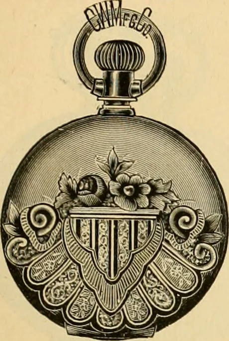 An illustration from 13th annual illustrated catalog, 1889 ... containing illustrations and prices of a few leading and staple styles of diamonds, watches, jewelry, silverware, clocks, canes, umbrellas, opera glasses, gold spectacles, eye glasses, etc., 1889, leaf 230