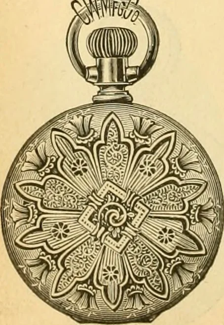 An illustration from 13th annual illustrated catalog, 1889 ... containing illustrations and prices of a few leading and staple styles of diamonds, watches, jewelry, silverware, clocks, canes, umbrellas, opera glasses, gold spectacles, eye glasses, etc., 1889, leaf 231