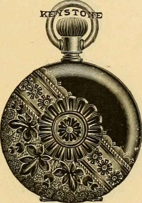 An illustration from 13th annual illustrated catalog, 1889 ... containing illustrations and prices of a few leading and staple styles of diamonds, watches, jewelry, silverware, clocks, canes, umbrellas, opera glasses, gold spectacles, eye glasses, etc., 1889, leaf 232