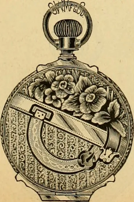 An illustration from 13th annual illustrated catalog, 1889 ... containing illustrations and prices of a few leading and staple styles of diamonds, watches, jewelry, silverware, clocks, canes, umbrellas, opera glasses, gold spectacles, eye glasses, etc., 1889, leaf 234