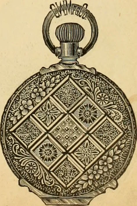 An illustration from 13th annual illustrated catalog, 1889 ... containing illustrations and prices of a few leading and staple styles of diamonds, watches, jewelry, silverware, clocks, canes, umbrellas, opera glasses, gold spectacles, eye glasses, etc., 1889, leaf 234