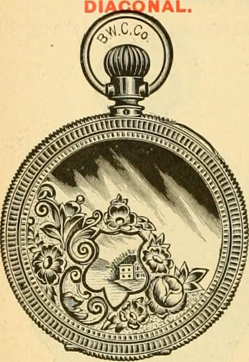 An illustration from 13th annual illustrated catalog, 1889 ... containing illustrations and prices of a few leading and staple styles of diamonds, watches, jewelry, silverware, clocks, canes, umbrellas, opera glasses, gold spectacles, eye glasses, etc., 1889, leaf 235