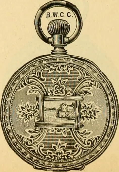 An illustration from 13th annual illustrated catalog, 1889 ... containing illustrations and prices of a few leading and staple styles of diamonds, watches, jewelry, silverware, clocks, canes, umbrellas, opera glasses, gold spectacles, eye glasses, etc., 1889, leaf 235
