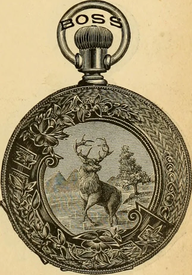 An illustration from 13th annual illustrated catalog, 1889 ... containing illustrations and prices of a few leading and staple styles of diamonds, watches, jewelry, silverware, clocks, canes, umbrellas, opera glasses, gold spectacles, eye glasses, etc., 1889, leaf 238