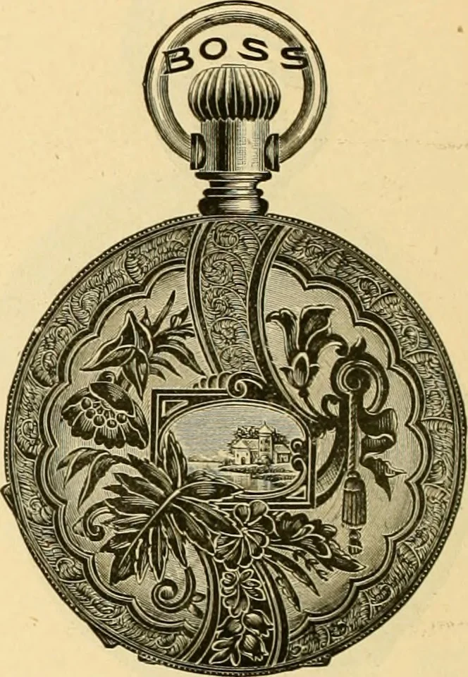 An illustration from 13th annual illustrated catalog, 1889 ... containing illustrations and prices of a few leading and staple styles of diamonds, watches, jewelry, silverware, clocks, canes, umbrellas, opera glasses, gold spectacles, eye glasses, etc., 1889, leaf 239