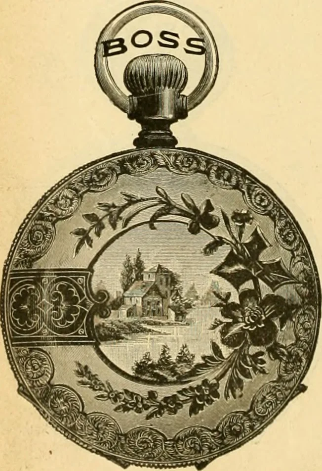 An illustration from 13th annual illustrated catalog, 1889 ... containing illustrations and prices of a few leading and staple styles of diamonds, watches, jewelry, silverware, clocks, canes, umbrellas, opera glasses, gold spectacles, eye glasses, etc., 1889, leaf 239
