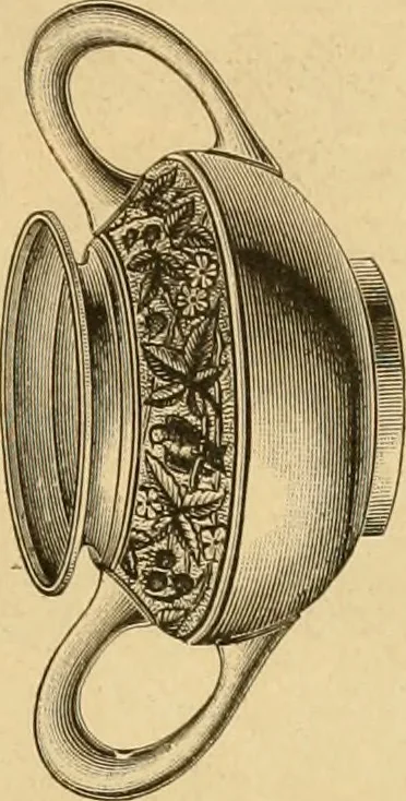 An illustration from 13th annual illustrated catalog, 1889 ... containing illustrations and prices of a few leading and staple styles of diamonds, watches, jewelry, silverware, clocks, canes, umbrellas, opera glasses, gold spectacles, eye glasses, etc., 1889, leaf 24
