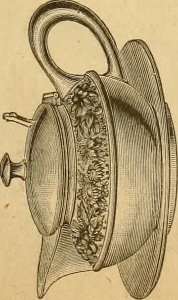 An illustration from 13th annual illustrated catalog, 1889 ... containing illustrations and prices of a few leading and staple styles of diamonds, watches, jewelry, silverware, clocks, canes, umbrellas, opera glasses, gold spectacles, eye glasses, etc., 1889, leaf 24