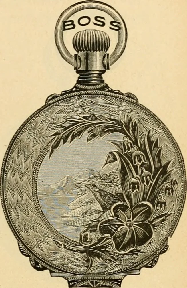 An illustration from 13th annual illustrated catalog, 1889 ... containing illustrations and prices of a few leading and staple styles of diamonds, watches, jewelry, silverware, clocks, canes, umbrellas, opera glasses, gold spectacles, eye glasses, etc., 1889, leaf 240