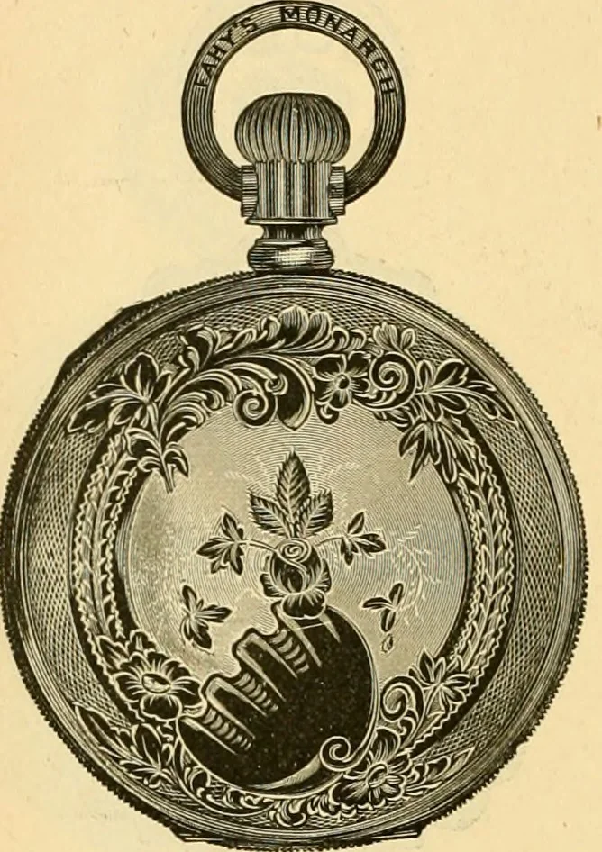An illustration from 13th annual illustrated catalog, 1889 ... containing illustrations and prices of a few leading and staple styles of diamonds, watches, jewelry, silverware, clocks, canes, umbrellas, opera glasses, gold spectacles, eye glasses, etc., 1889, leaf 241