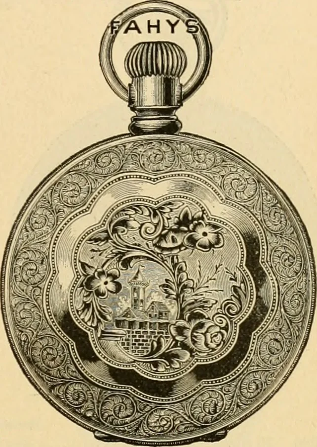 An illustration from 13th annual illustrated catalog, 1889 ... containing illustrations and prices of a few leading and staple styles of diamonds, watches, jewelry, silverware, clocks, canes, umbrellas, opera glasses, gold spectacles, eye glasses, etc., 1889, leaf 242