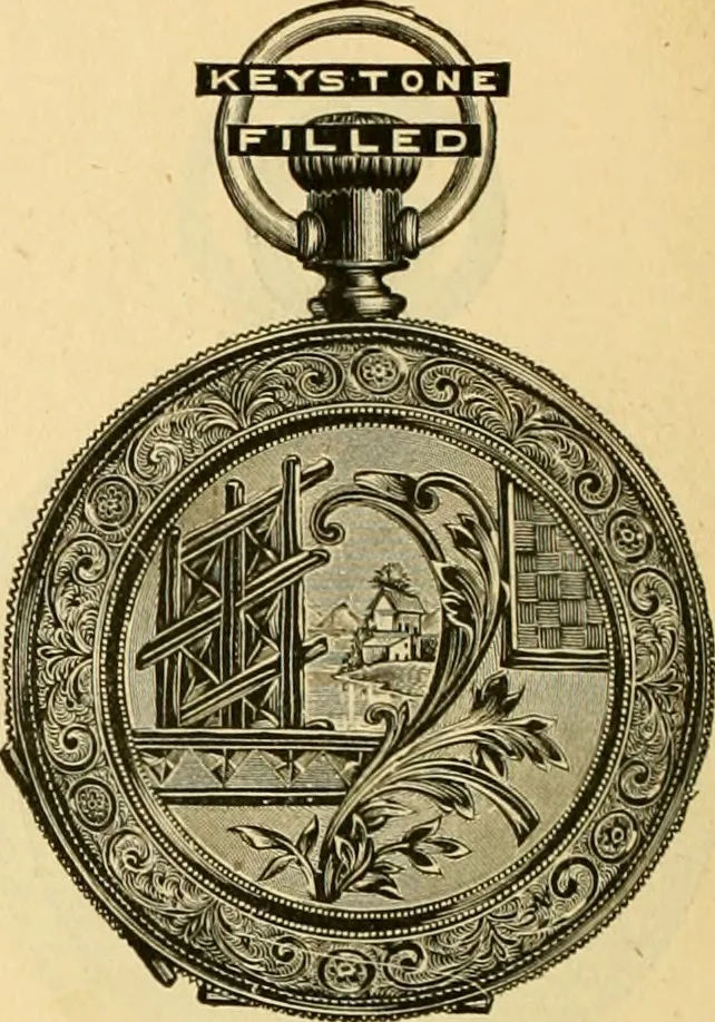 An illustration from 13th annual illustrated catalog, 1889 ... containing illustrations and prices of a few leading and staple styles of diamonds, watches, jewelry, silverware, clocks, canes, umbrellas, opera glasses, gold spectacles, eye glasses, etc., 1889, leaf 243