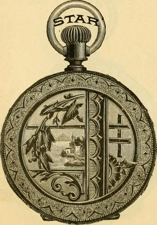 An illustration from 13th annual illustrated catalog, 1889 ... containing illustrations and prices of a few leading and staple styles of diamonds, watches, jewelry, silverware, clocks, canes, umbrellas, opera glasses, gold spectacles, eye glasses, etc., 1889, leaf 243