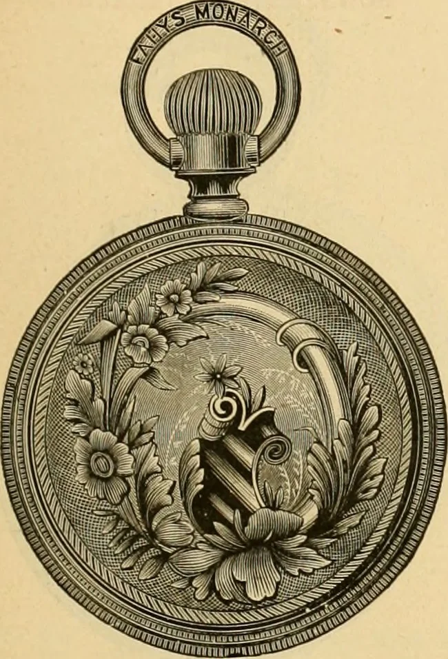 An illustration from 13th annual illustrated catalog, 1889 ... containing illustrations and prices of a few leading and staple styles of diamonds, watches, jewelry, silverware, clocks, canes, umbrellas, opera glasses, gold spectacles, eye glasses, etc., 1889, leaf 244