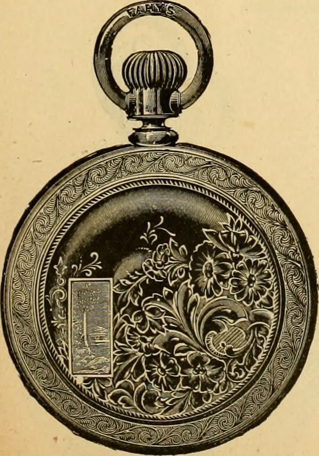 An illustration from 13th annual illustrated catalog, 1889 ... containing illustrations and prices of a few leading and staple styles of diamonds, watches, jewelry, silverware, clocks, canes, umbrellas, opera glasses, gold spectacles, eye glasses, etc., 1889, leaf 244