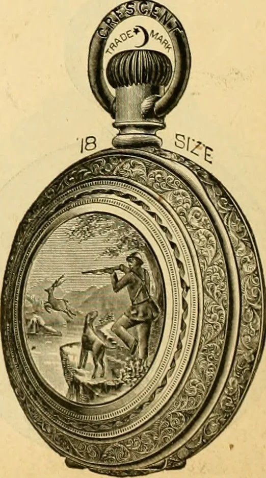 An illustration from 13th annual illustrated catalog, 1889 ... containing illustrations and prices of a few leading and staple styles of diamonds, watches, jewelry, silverware, clocks, canes, umbrellas, opera glasses, gold spectacles, eye glasses, etc., 1889, leaf 245
