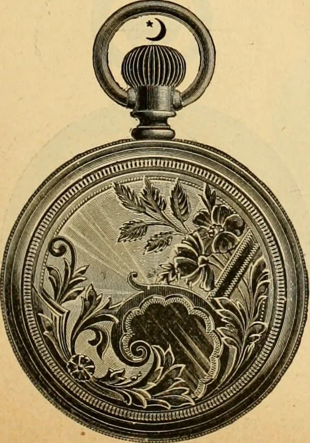 An illustration from 13th annual illustrated catalog, 1889 ... containing illustrations and prices of a few leading and staple styles of diamonds, watches, jewelry, silverware, clocks, canes, umbrellas, opera glasses, gold spectacles, eye glasses, etc., 1889, leaf 246