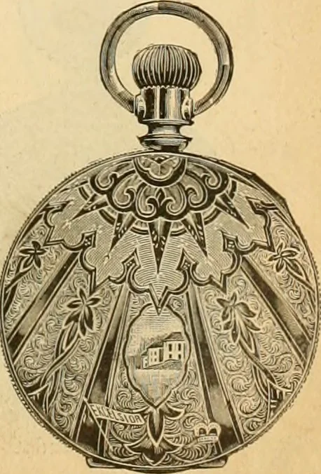 An illustration from 13th annual illustrated catalog, 1889 ... containing illustrations and prices of a few leading and staple styles of diamonds, watches, jewelry, silverware, clocks, canes, umbrellas, opera glasses, gold spectacles, eye glasses, etc., 1889, leaf 248