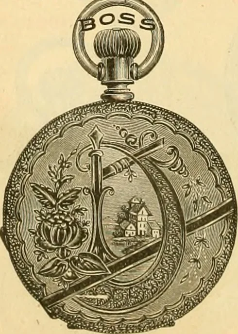 An illustration from 13th annual illustrated catalog, 1889 ... containing illustrations and prices of a few leading and staple styles of diamonds, watches, jewelry, silverware, clocks, canes, umbrellas, opera glasses, gold spectacles, eye glasses, etc., 1889, leaf 249