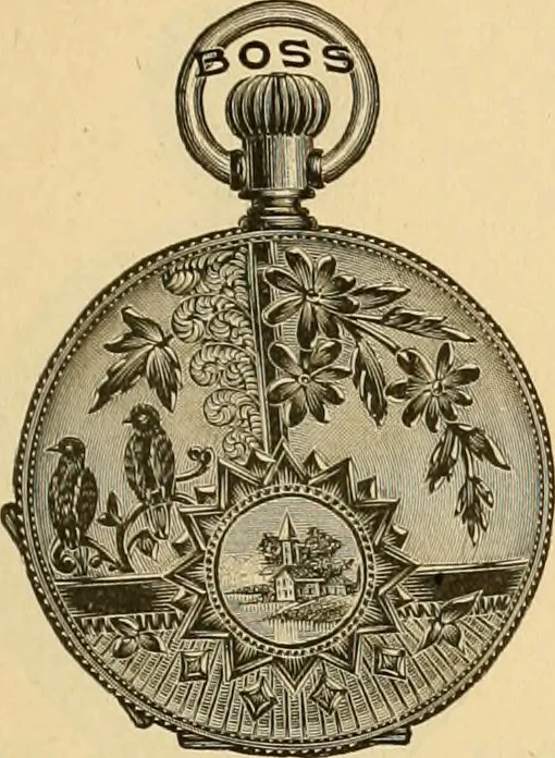 An illustration from 13th annual illustrated catalog, 1889 ... containing illustrations and prices of a few leading and staple styles of diamonds, watches, jewelry, silverware, clocks, canes, umbrellas, opera glasses, gold spectacles, eye glasses, etc., 1889, leaf 250