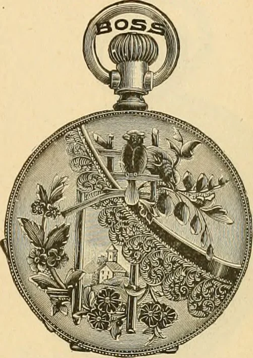 An illustration from 13th annual illustrated catalog, 1889 ... containing illustrations and prices of a few leading and staple styles of diamonds, watches, jewelry, silverware, clocks, canes, umbrellas, opera glasses, gold spectacles, eye glasses, etc., 1889, leaf 250