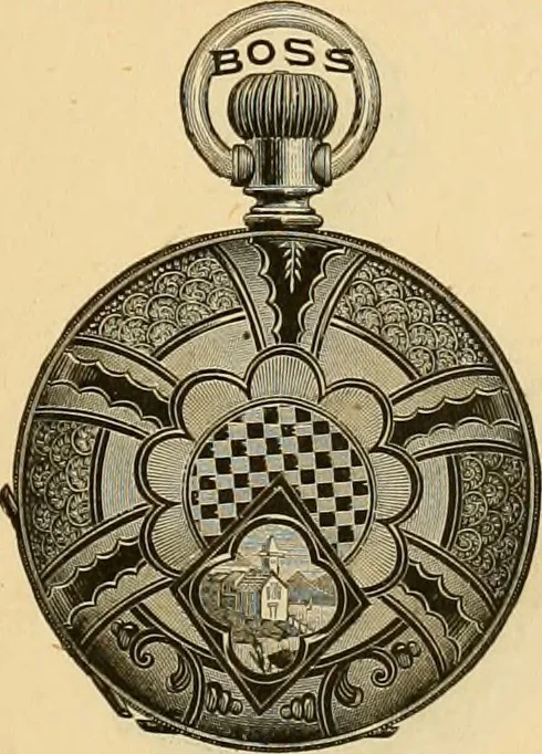 An illustration from 13th annual illustrated catalog, 1889 ... containing illustrations and prices of a few leading and staple styles of diamonds, watches, jewelry, silverware, clocks, canes, umbrellas, opera glasses, gold spectacles, eye glasses, etc., 1889, leaf 250