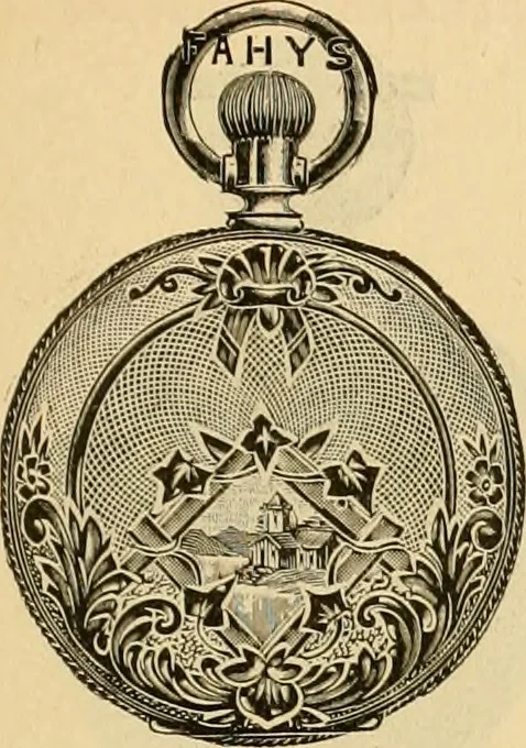 An illustration from 13th annual illustrated catalog, 1889 ... containing illustrations and prices of a few leading and staple styles of diamonds, watches, jewelry, silverware, clocks, canes, umbrellas, opera glasses, gold spectacles, eye glasses, etc., 1889, leaf 252