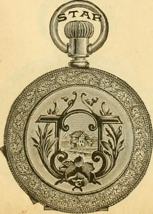 An illustration from 13th annual illustrated catalog, 1889 ... containing illustrations and prices of a few leading and staple styles of diamonds, watches, jewelry, silverware, clocks, canes, umbrellas, opera glasses, gold spectacles, eye glasses, etc., 1889, leaf 253