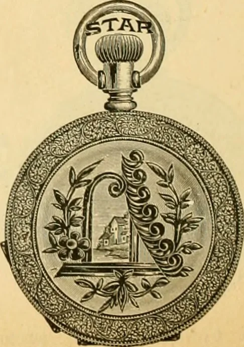 An illustration from 13th annual illustrated catalog, 1889 ... containing illustrations and prices of a few leading and staple styles of diamonds, watches, jewelry, silverware, clocks, canes, umbrellas, opera glasses, gold spectacles, eye glasses, etc., 1889, leaf 253