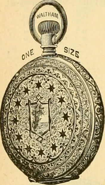 An illustration from 13th annual illustrated catalog, 1889 ... containing illustrations and prices of a few leading and staple styles of diamonds, watches, jewelry, silverware, clocks, canes, umbrellas, opera glasses, gold spectacles, eye glasses, etc., 1889, leaf 255
