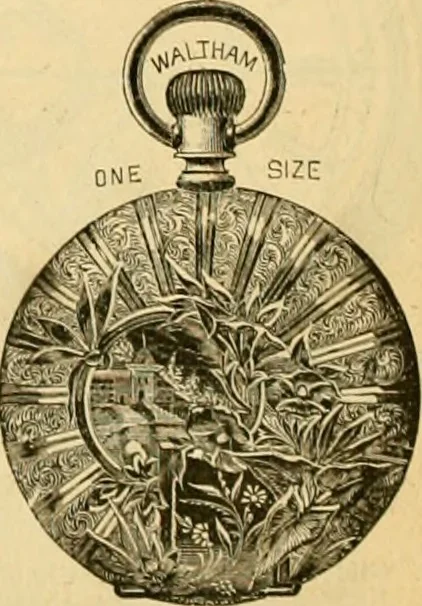 An illustration from 13th annual illustrated catalog, 1889 ... containing illustrations and prices of a few leading and staple styles of diamonds, watches, jewelry, silverware, clocks, canes, umbrellas, opera glasses, gold spectacles, eye glasses, etc., 1889, leaf 255