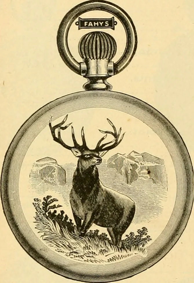 An illustration from 13th annual illustrated catalog, 1889 ... containing illustrations and prices of a few leading and staple styles of diamonds, watches, jewelry, silverware, clocks, canes, umbrellas, opera glasses, gold spectacles, eye glasses, etc., 1889, leaf 257