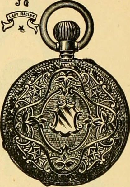 An illustration from 13th annual illustrated catalog, 1889 ... containing illustrations and prices of a few leading and staple styles of diamonds, watches, jewelry, silverware, clocks, canes, umbrellas, opera glasses, gold spectacles, eye glasses, etc., 1889, leaf 267