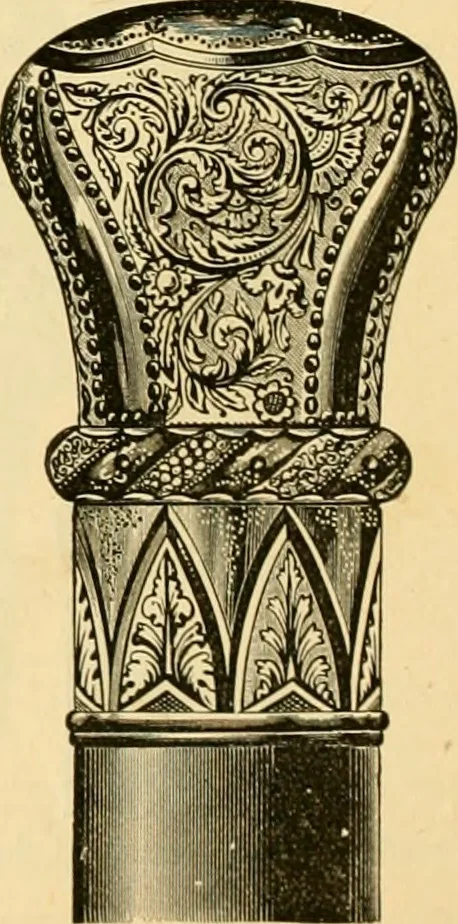 An illustration from 13th annual illustrated catalog, 1889 ... containing illustrations and prices of a few leading and staple styles of diamonds, watches, jewelry, silverware, clocks, canes, umbrellas, opera glasses, gold spectacles, eye glasses, etc., 1889, leaf 271