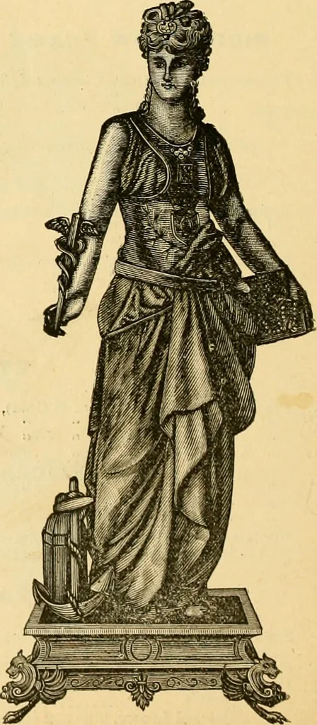 An illustration from 13th annual illustrated catalog, 1889 ... containing illustrations and prices of a few leading and staple styles of diamonds, watches, jewelry, silverware, clocks, canes, umbrellas, opera glasses, gold spectacles, eye glasses, etc., 1889, leaf 281