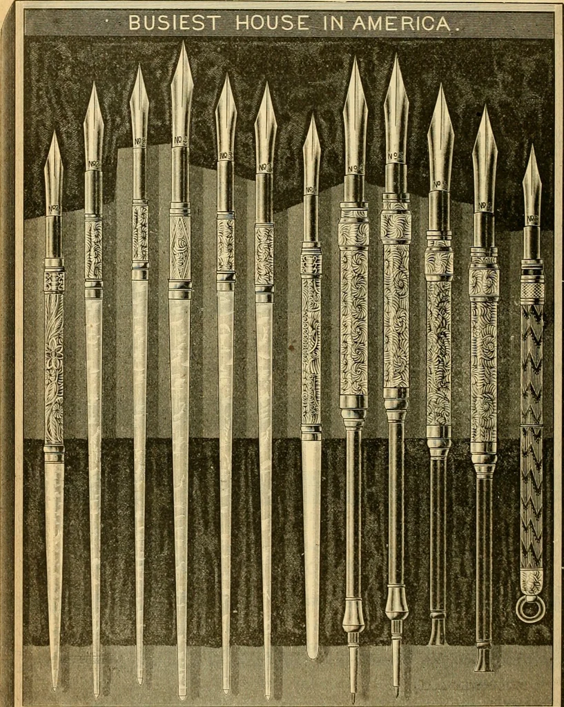 An illustration from 13th annual illustrated catalog, 1889 ... containing illustrations and prices of a few leading and staple styles of diamonds, watches, jewelry, silverware, clocks, canes, umbrellas, opera glasses, gold spectacles, eye glasses, etc., 1889, leaf 287