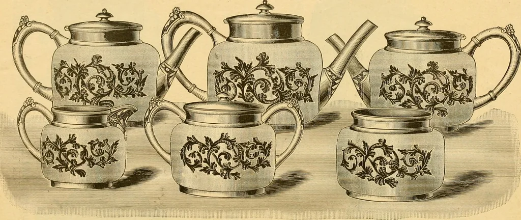 An illustration from 13th annual illustrated catalog, 1889 ... containing illustrations and prices of a few leading and staple styles of diamonds, watches, jewelry, silverware, clocks, canes, umbrellas, opera glasses, gold spectacles, eye glasses, etc., 1889, leaf 29