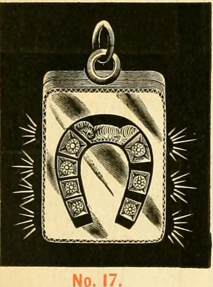An illustration from 13th annual illustrated catalog, 1889 ... containing illustrations and prices of a few leading and staple styles of diamonds, watches, jewelry, silverware, clocks, canes, umbrellas, opera glasses, gold spectacles, eye glasses, etc., 1889, leaf 301